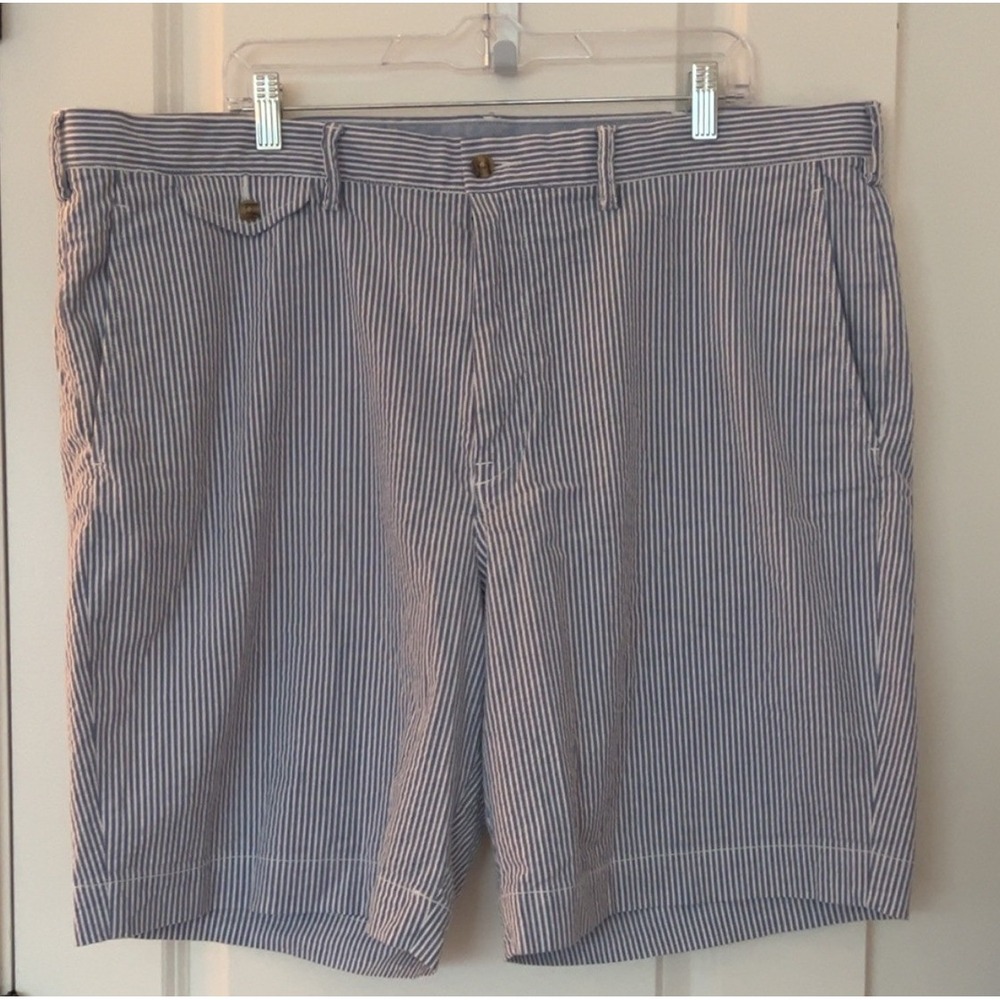 Men's Polo Ralph Lauren Seersucker Shorts - Stretch Classic Fit | SZ:‎ 40